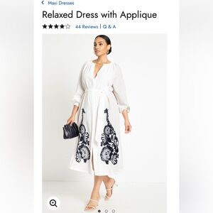 Eloquii Giraffe Appliqué Dress